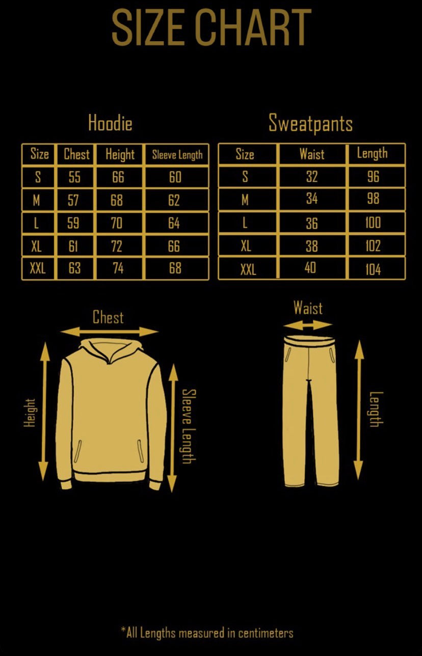 jordan hoodie size chart