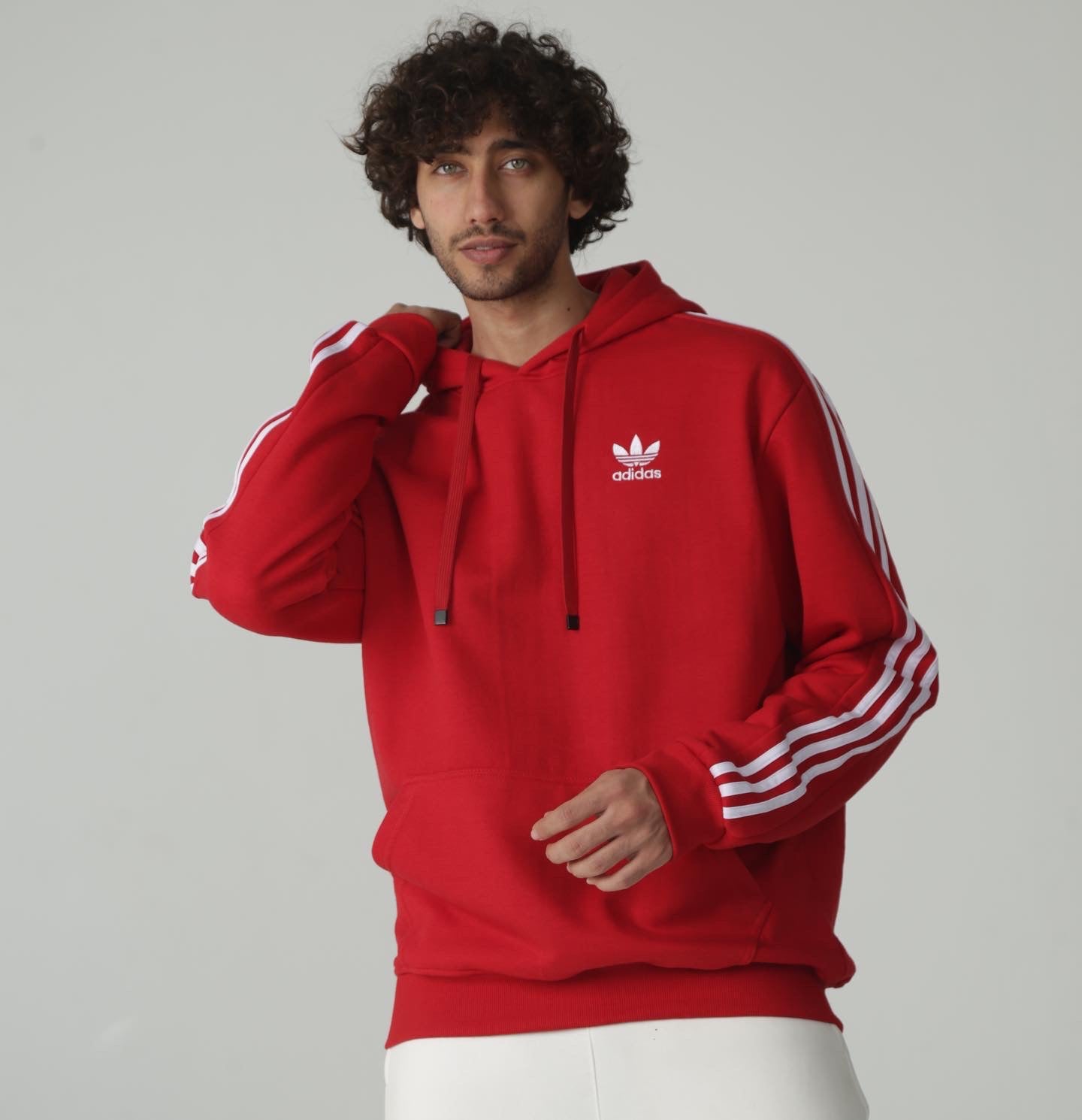 Adidas hoodie with clearance stripes