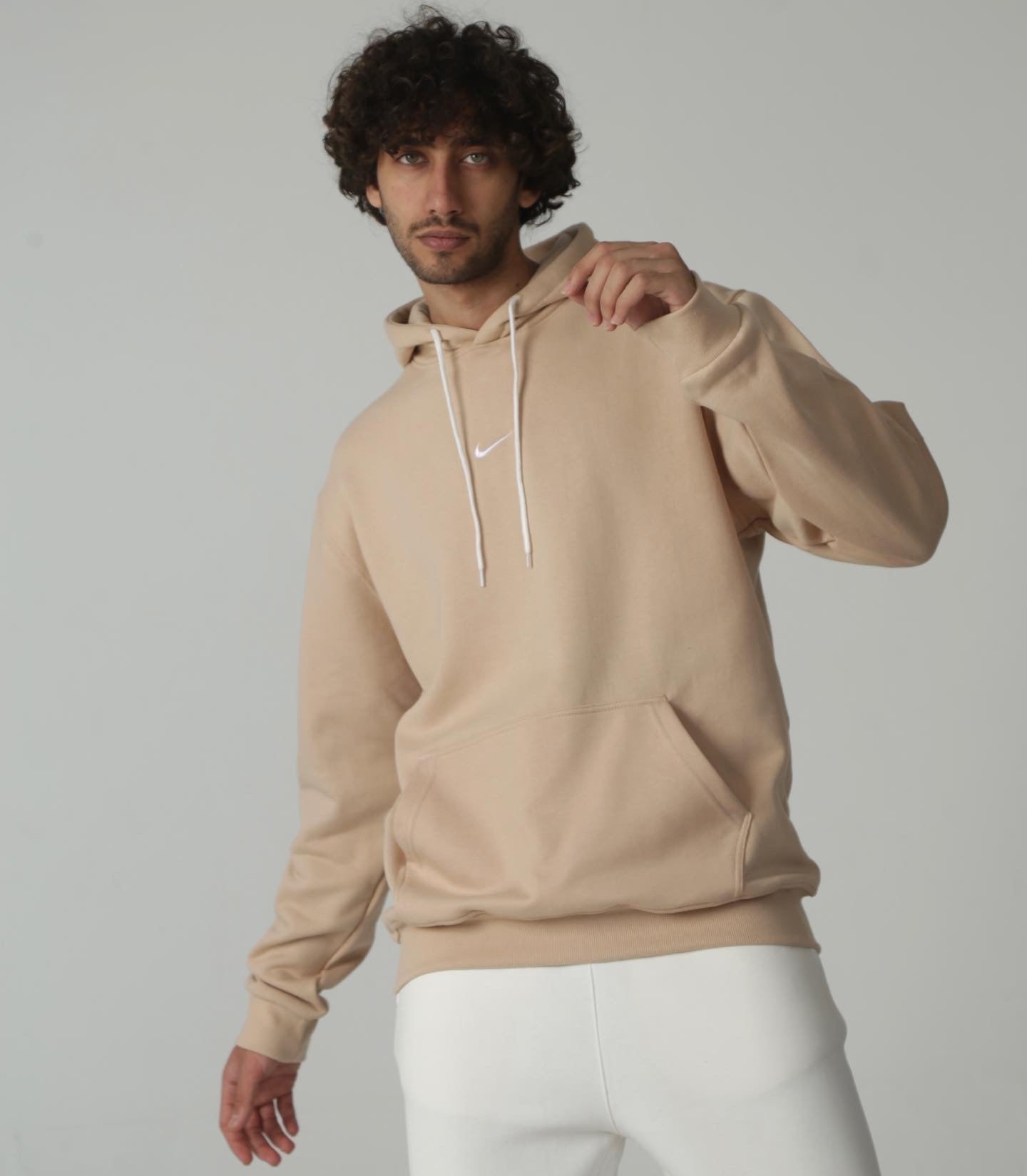 Nike beige hoodie mens sale