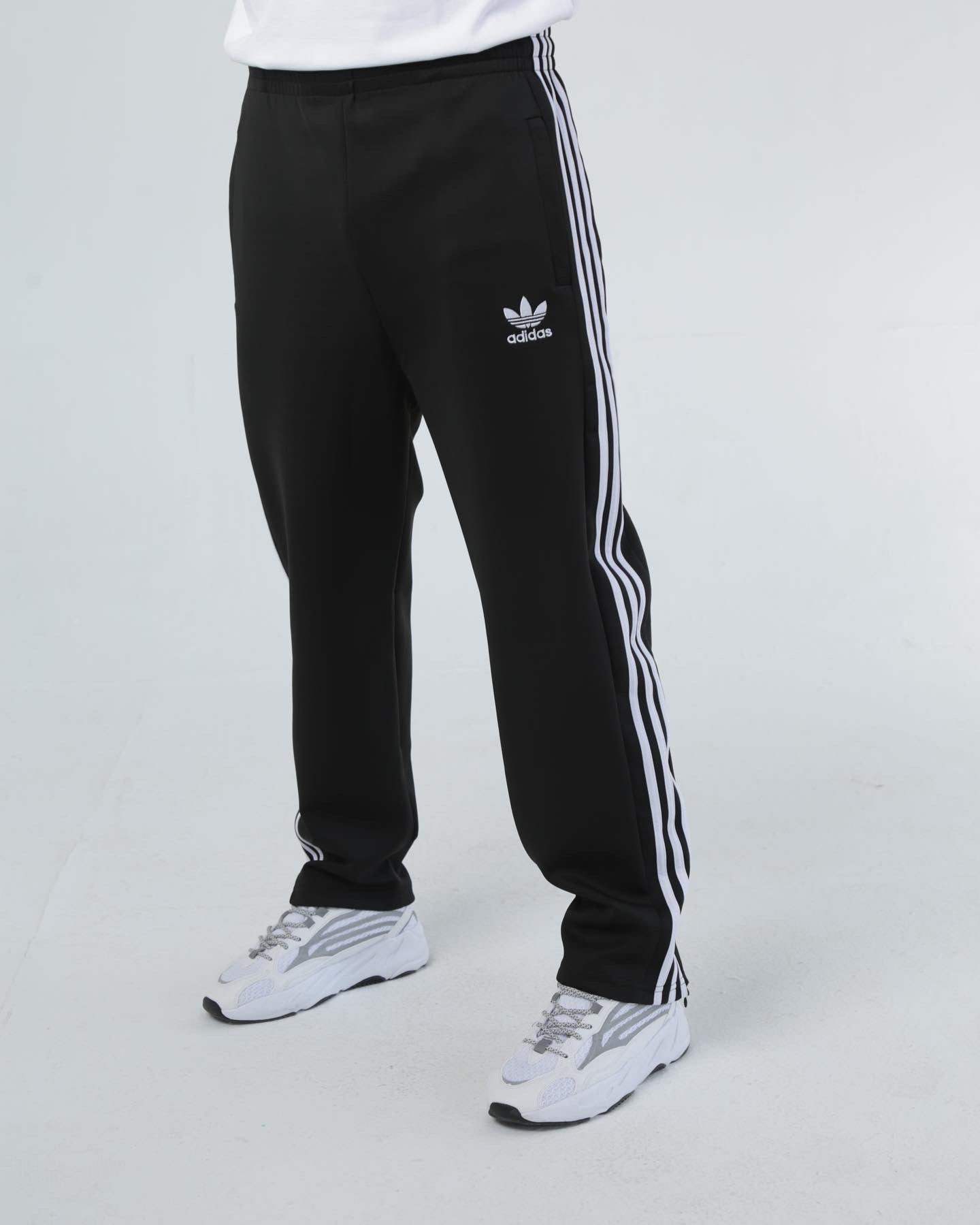 Black and best sale grey adidas pants